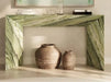 Elegant Light Green Natural Marble Console Table for Entryway Living Room Decor
