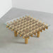 Sleek Japanese Style Wood Glass Living Room Coffee Table