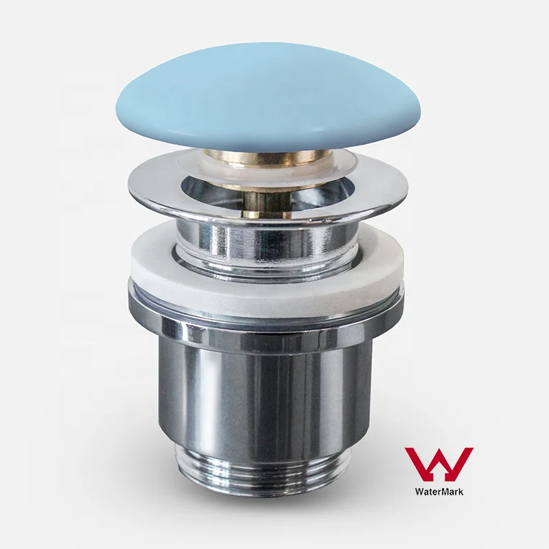 Durable Brass Pop-Up Drain Waste with Ceramic Cover for Sink Basins