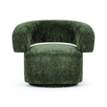 Emerald Velvet Swivel Accent Chair: Plush Rotating Lounge Armchair for Living Room