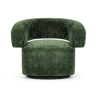 Emerald Velvet Swivel Accent Chair: Plush Rotating Lounge Armchair for Living Room