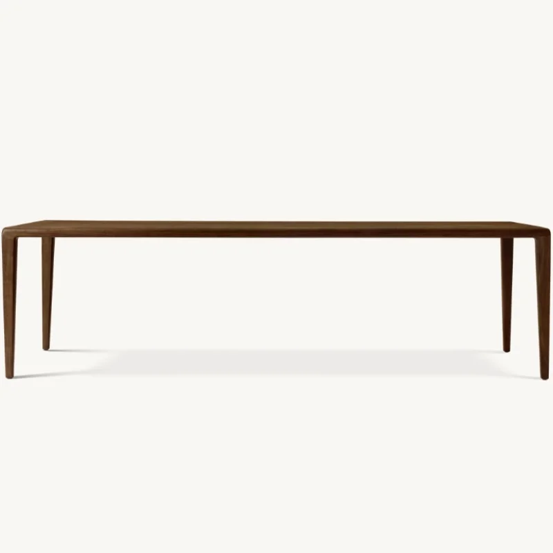 Elegant Square Solid Wood Dining Table – Customizable for Restaurants, Villas & Hotels