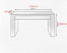 Tostone Contemporary Beige Limestone Dining Table with Elegant Conical Legs