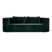 Luxury Velvet 3-Seater Curved Sofa: Elegant Round Living Room Furniture