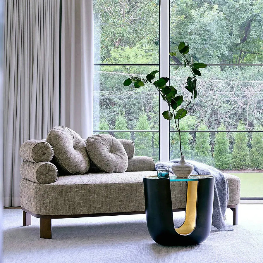 Elegant Modern Velvet Fabric Wood Frame Daybed Couch for Living Room