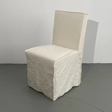 Elegant Versailles Linen Dining Chair with Washable Slipcover and Cushion