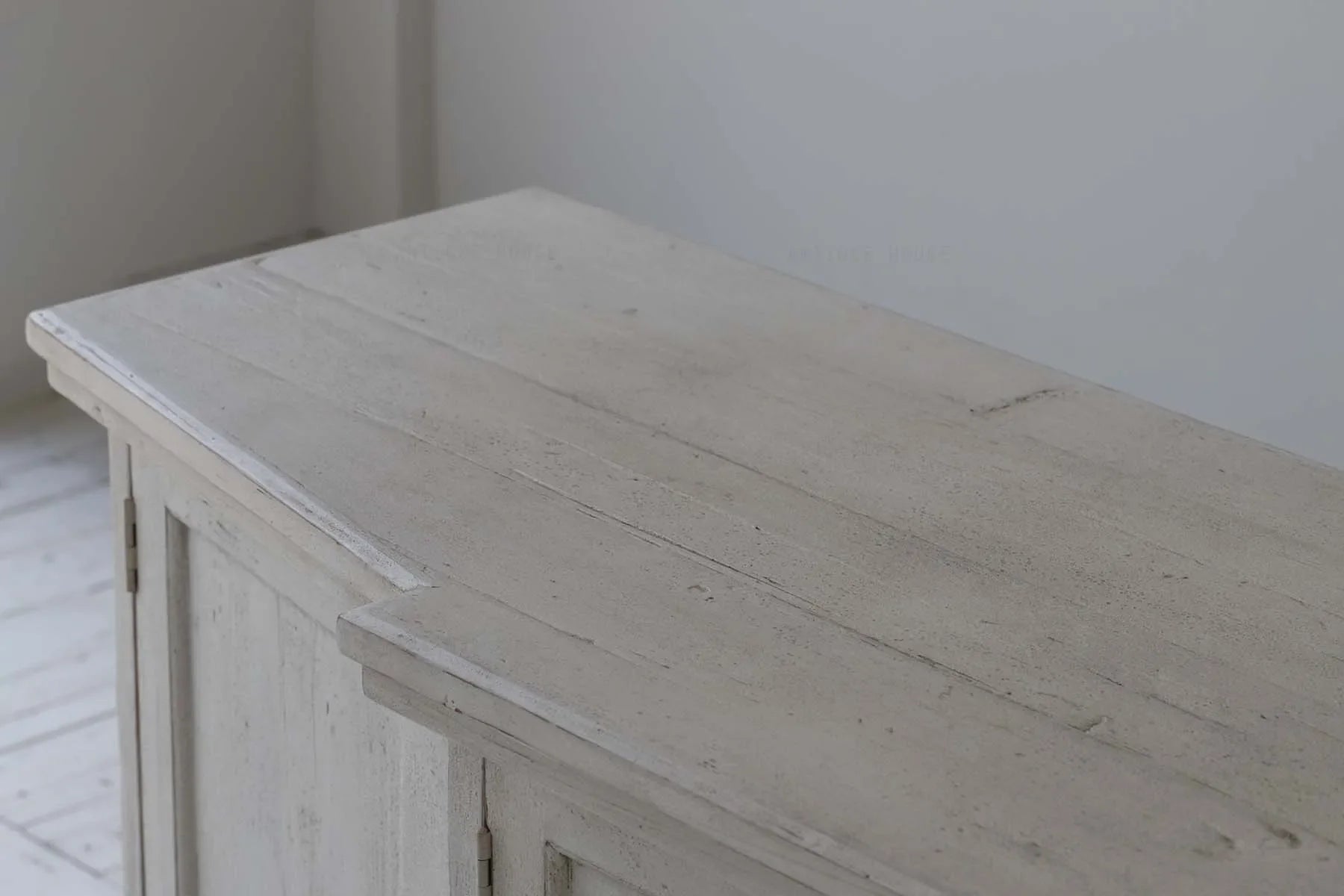 Wabi-sabi Recycled Pine Sideboard Cabinet: Rustic Minimalist Living Room Storage