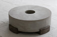 Elegant Mid-Century Concrete Elm Coffee Table for Modern Living Spaces