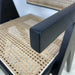 Elegant Black Oak Rattan Dining Chair for Modern Home Restaurant Hotel Wedding
