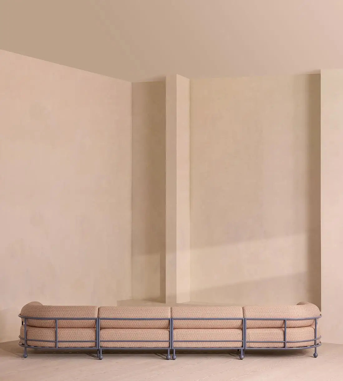 Modern Aluminum Alloy Outdoor Sofa Chaise with Plush Fabric Cushions for Home & Hotel