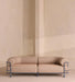 Modern Luxury Fabric Chaise Lounge Sofa with Sturdy Oak Wood Legs