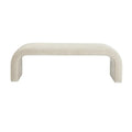 Modern Velvet Arch Ottoman Bench, Living Room & Bedroom Luxury Seating