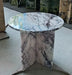 Elegant Tostone Greece Lilac White Marble Coffee Table for Modern Living Room