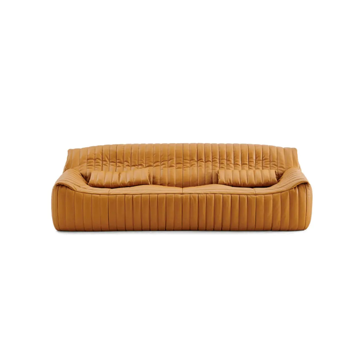 Modern Minimalist Leather Upholstered Sofa Couch for Living Room Comfort
