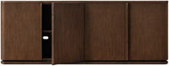 Luxury Solid Oak Living Room Sideboard Cabinet - Handcrafted Natural Wood Storage