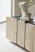 Modern Scandinavian Minimalist Reclaimed Pine Sideboard - Natural Storage Dining Cabinet