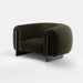 Modern Luxury Boucle Armchair: Single Sofa, Plush Wood Frame Living Room Furniture