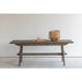 Vintage Smoky Grey Solid Wood Recycled Pine Scandinavian Dining Table