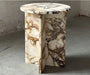 Tostone Calacatta Viola Marble Round Side Table for Living Rooms