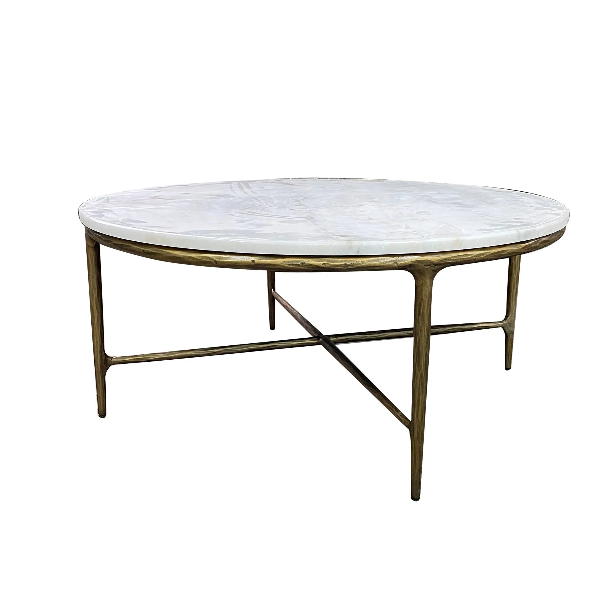 Premium Nordic Marble Top Coffee Table with Forged Metal Legs, Stylish Modern Design