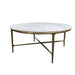 Premium Nordic Marble Top Coffee Table with Forged Metal Legs, Stylish Modern Design
