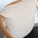 Premium Retro Solid Oak Frame Leather Lounge Chair with Upholstered Back