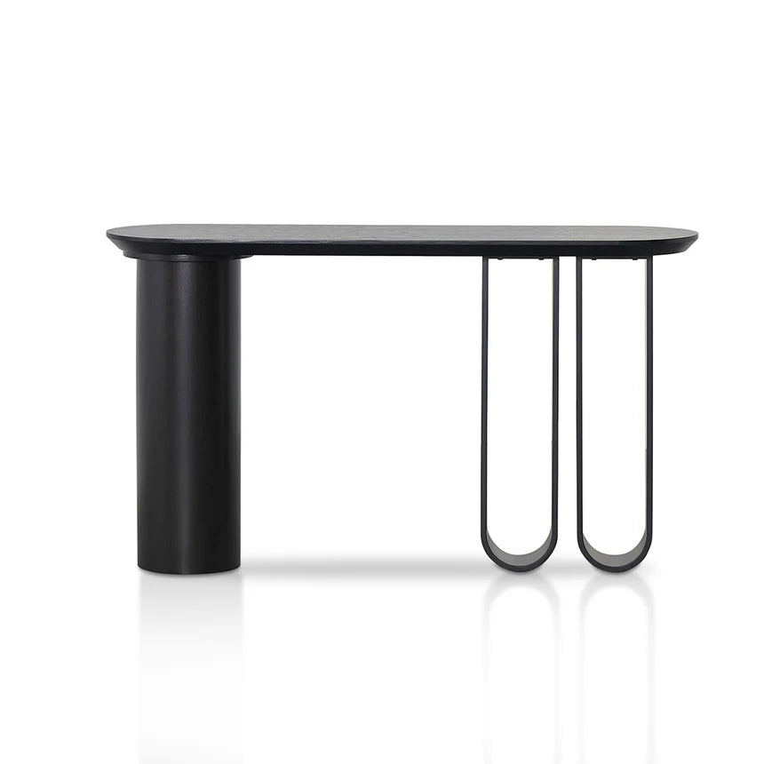 Indiana 1.4m Console Table - Full Black