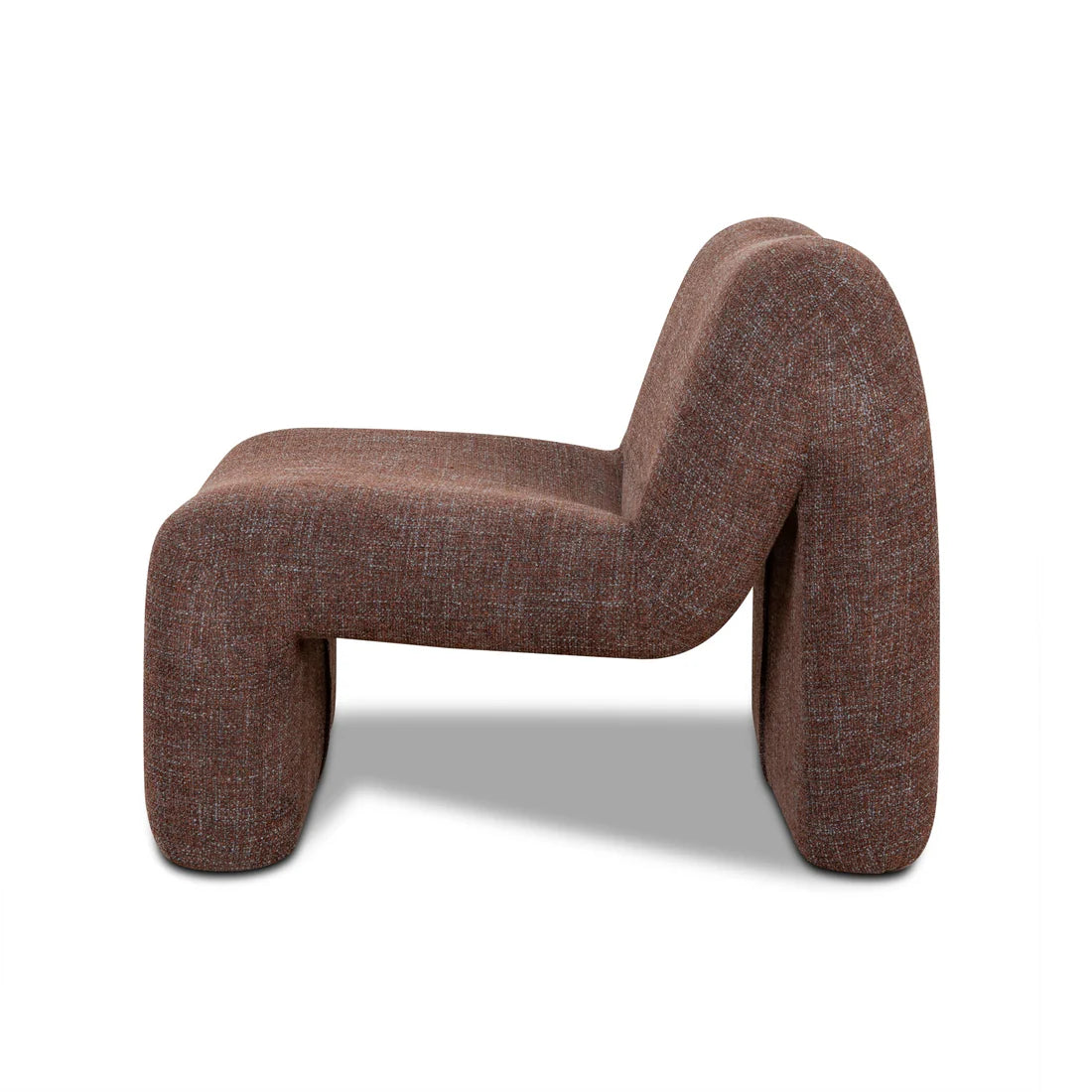 Saini Fabric Lounge Chair - Moss Brown