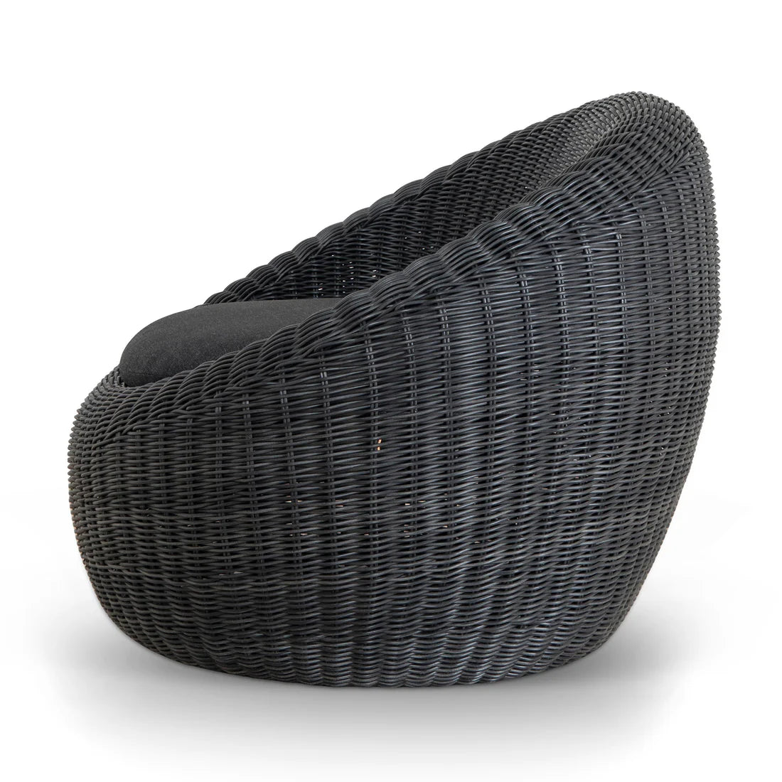 Outdoor Lounge Chair - Full Black