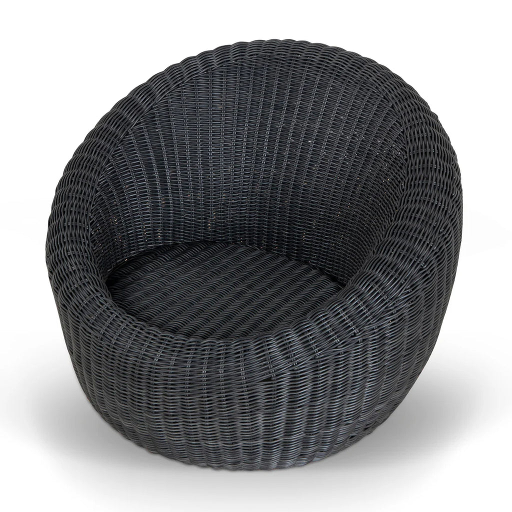 Outdoor Lounge Chair - Full Black