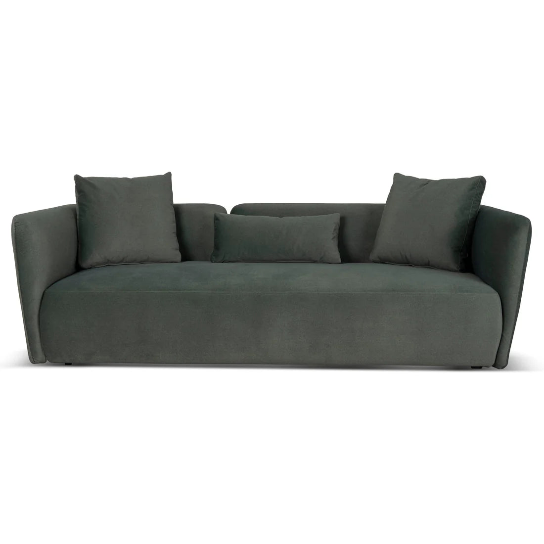3 Seater Fabric Sofa - Burnt Green