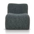 Saini Fabric Lounge Chair - Green Boucle