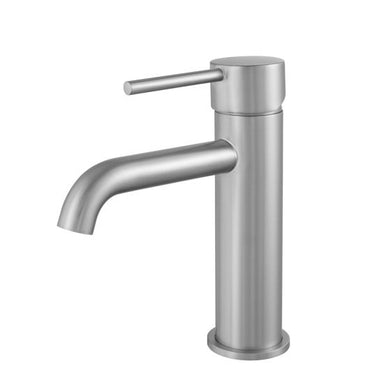 LUCID PIN Series Round Brushed Nickel Basin Mixer