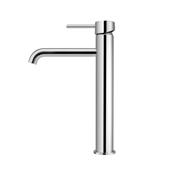 LUCID PIN Series Round Chrome Tall Basin Mixer