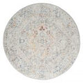 Luna 7406 Lt. Grey Round Rug