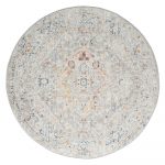 Luna 7406 Lt. Grey Round Rug