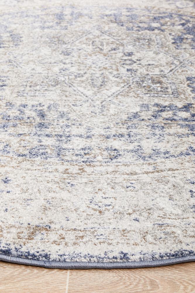 Mayfair Hugo Ocean Round by Rug Culture