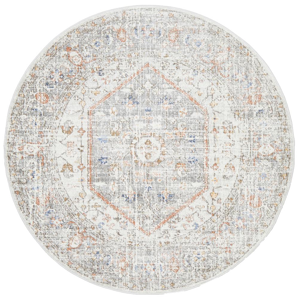 Mayfair Lorissa Silver Round by Rug Culture