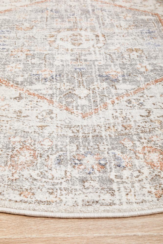 Mayfair Lorissa Silver Round by Rug Culture