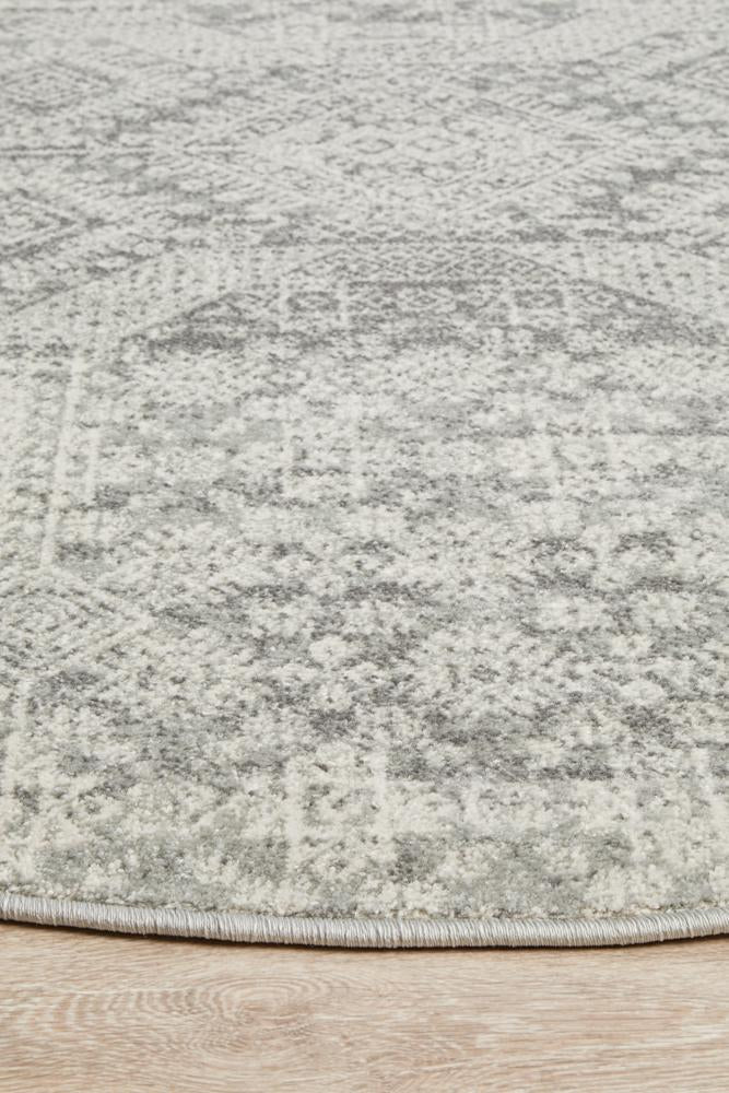 Mirage 351 Silver Round By Rug Culture