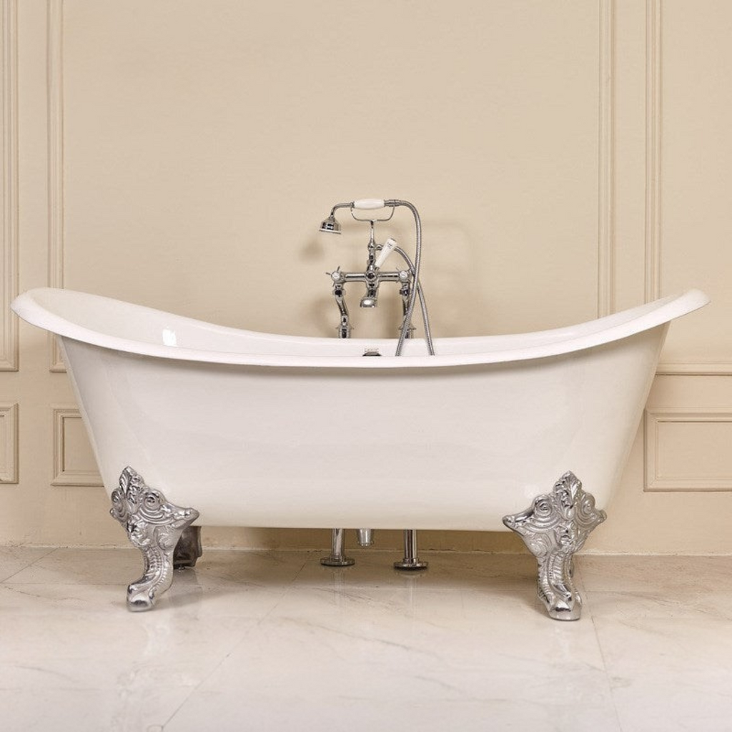 Maxence Independent Cast Iron Enamel Bathtub – Long Lasting Durability