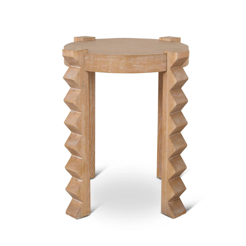 Maria Round Side Table - Natural