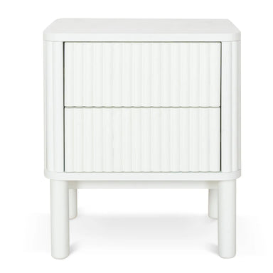 Melita Bedside Table - White