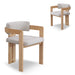 Merari Ash Dining Chair - Stone Beige (Set of 2)