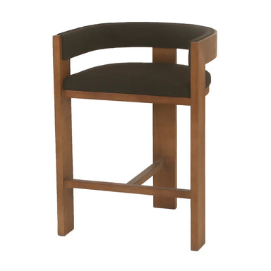 Miles Brown ELM Barstool - Black