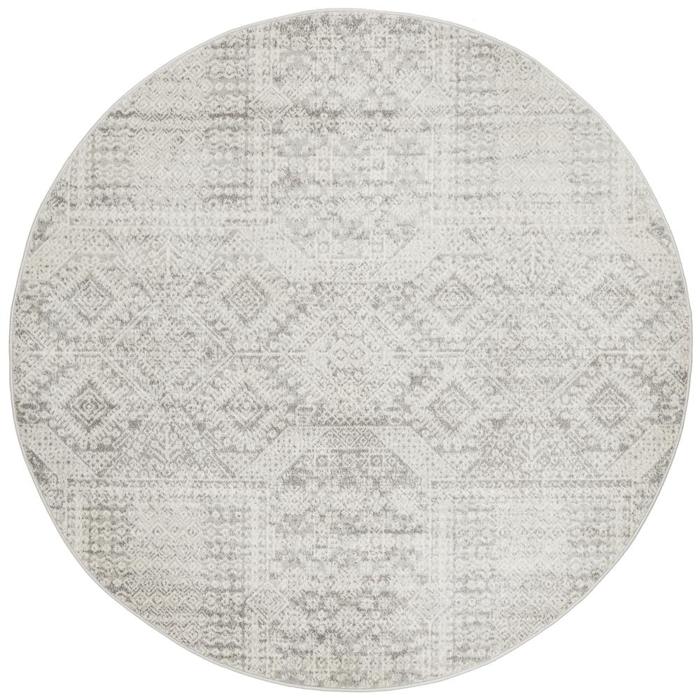 Mirage 351 Silver Round By Rug Culture