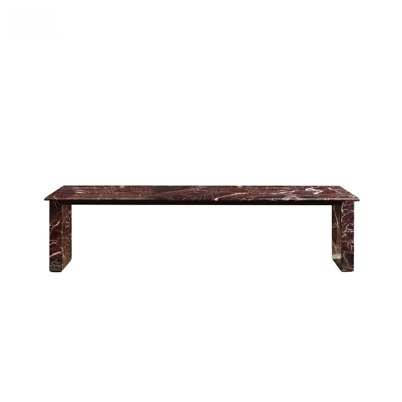 Sophisticated Red Marble With Veining Console Table