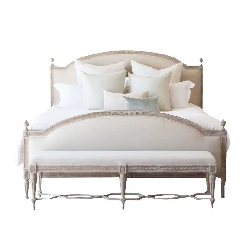 Marco Retro Solid Wood Double Bed
