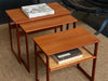 Authentic 1960s Danish Teak Nesting Coffee Tables Set by Andersen Wikkelsø