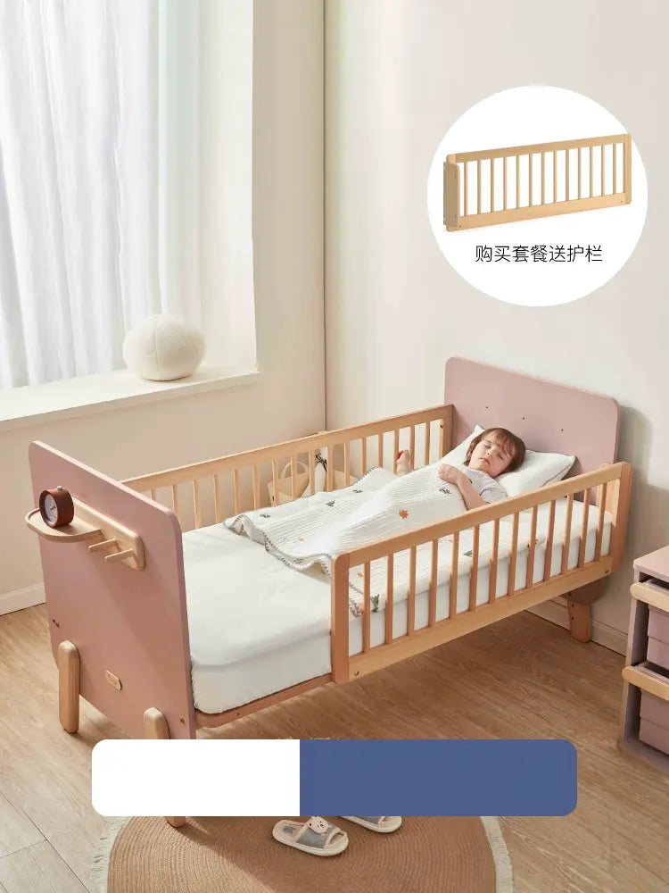 Côme Imported Children's Bed with Splicing Design